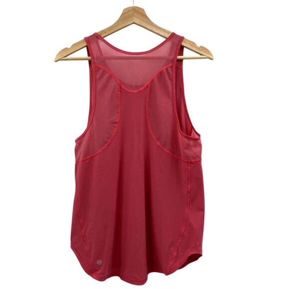 Lululemon pink mesh‎ tank top